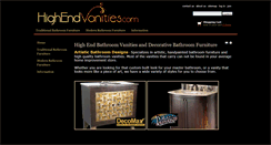 Desktop Screenshot of highendvanities.com